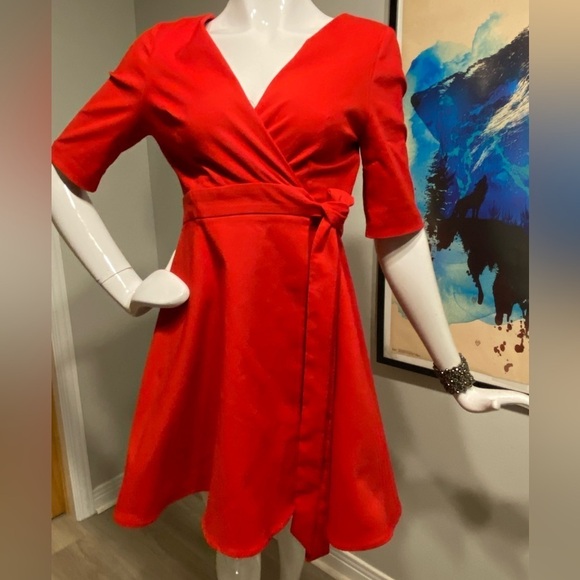 Zara Dresses & Skirts - Zara | Red wrap dress | size S | NWT
